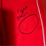 Lucky Brand  Red White Embroidered Cotton Peasant Blouse Tassel Boho Americana Photo 7