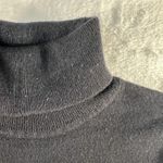 Ralph Lauren Vtg XL Turtleneck Sweater Knit Wool Blend Black Embroidered Logo Photo 3