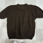 Women’s Brown Knit Shirt Photo 0