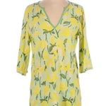J.Crew Cotton Tunic Top Beach Coverup Swim Yellow Green Floral Size S Small Photo 0