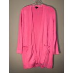 Talbots petite Barbie pink pocket long knit cardigan MP #671 Photo 1