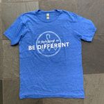 Alternative  Earth unisex blue t-shirt It feels good to BE DIFFERENT Size Large Photo 2