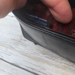 Brighton VTG  Crossbody Bag Wallet Small Card Holder Zip Coin Leather Black Croc Photo 11