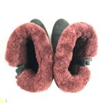 UGG  Pure Scarlet Suede Leather Shearling Cuffs Foldover Women’s Ankle Boots Photo 5