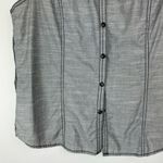 Harley Davidson  Y2K Button Down Shirt Vest Sz XL Grey Graphic Back Photo 6
