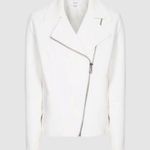 Reiss NWT Sabine white Moto biker jacket sz 8 Photo 1