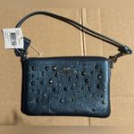 Coach  Star Rivet Metallic Blue Wristlet NEW Photo 5