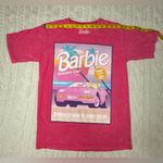 Hot Pink Acid Wash Barbie Dream Car Graphic Tee Photo 4
