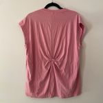 Athleta Outbound Twist Pink V-neck Back Tie Shirt Athleisure Women's size Large Photo 5