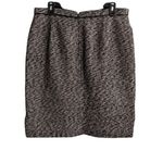 J.Crew Tweed Metallic Skirt Career Wear Business Casual Office Pockets Size 12 Photo 1