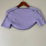 BDG  Purple Waffle Knit Shrug Size Small Photo 3