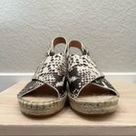 Steven By Steve Madden Steven Steve Madden Stelarr Animal Snake Leather Espadrille Wedge Heel 5 Photo 2