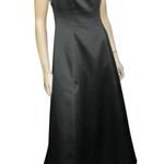 ABS Allen Schwartz Evening Women’s Size 8 Black Low Back Formal Dress Gown Photo 2