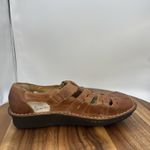 Alegria  Pesca Fisherman Sandals Shoes Brown Leather Comfort Women's 38 US 8-8.5 Photo 4