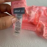 Aerie  Pink Lace Bralette Size Small Sheer Floral Stretch Bra Top Photo 2