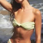 Stone Fox Swim NEW  x Free People lele knotted bandeau‎ bikini top, size L Photo 0