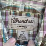Wrangler  Wrancher Brown Plaid Pearl Snap Western S/S Shirt Women’s Size Small Photo 2