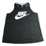 Nike Racerback Tank Top Grey Floral Swoosh Logo Photo 0