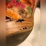 Kelly & Katie  Sandals Heels Shoes Women8.5 Orange Pink Floral Daisy Slin… Photo 3