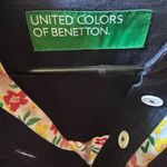 United Colors Of Benetton  Floral Button-Down Dress with Navy Accents Photo 5