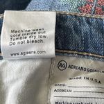 AG Adriano Goldschmied AG SZ 29R Stilt Jeans Cigarette Leg Embroidered Low-Rise Pockets Light Wash Blue Photo 12