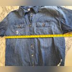 EUC Electric & Rose Camero Short Sleeve Denim Top – Size XL Blue Photo 4