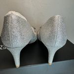 Badgley Mischka Collection Carrie Crystal Embellished Pump in Silver Glitter Photo 4