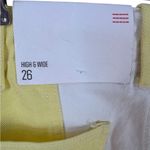 Urban Outfitters BDG  High & Wide Yellow/White Striped  Jeans NWT SZ 26 Photo 9