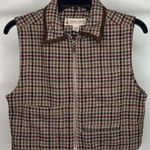 Marsh Landing Vintage VTG  Cropped Plaid Wool Blend Vest size S Small Photo 0