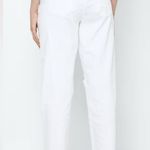 American Eagle outfitters White Ripped & distressed Stretch Mom Straight Jeans Photo 13