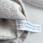 ZARA White Knit Black Velvet Bow Collar Long Sleeve Pullover Sweater Medium Photo 10