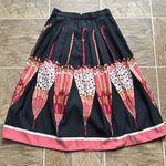 Eva Mendes Retro Pinup Umbrella Midi Skirt Sz 0 NWT Black Photo 6