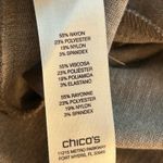 Chico's Womens Pants Size XLP Or 3 Oatmeal Elastic Waist Career Casual Trousers Photo 8