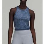 Lululemon Ebb to Street Cropped Racerback Tank Top In Mineral/Pastel Blue Photo 0