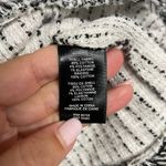 Rebecca Taylor  White Black Boucle Tweed Top 3/4 Sleeve Fringe Career Size 2 XS Photo 6