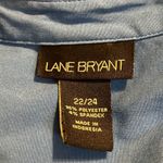 Lane Bryant Lane‎ Bryant dusty blue button up career blouse size 22/24 Photo 7