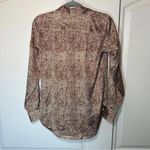 A New Day  Snakeskin Button Down‎ Silky Blouse Size: XS Photo 4