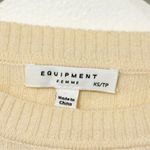 Equipment  Emmaline Mixed Rib Wool & Cashmere Sweater Cream Size XS Photo 3