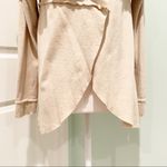 Kensie NEW Snap Front Lightweight Cardigan Jacket Oatmeal Asymmetric Hem M Photo 10