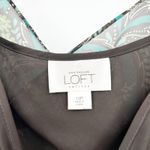 Loft Ann Taylor Womens Y2K Artsy Tropical Layered Peplum Floral Tank Top 10P Photo 3