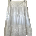 Apostrophe  Petite White Bohemian Skirt Size 12P Photo 0