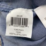 BCBGMAXAZRIA Blue Denim-Like Faux Leather Trim Emilee Dress Small Photo 8