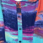 Triple Heart High Low Midi Sleeveless Tie Dye Flowy Dress S boho Photo 3