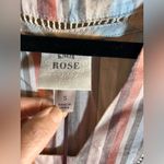 Knox Rose  NWT Multicolor Striped Long Sleeve Dress S Loose fit boho Photo 2