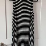 Loft 🖤 Ann Taylor Black & White Striped T-Shirt Dress Photo 1