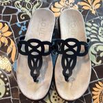 SOUL by NATURALIZER “JANICE” Women’s Leather Flip Flop Sandal Sz: 8.5 Black Photo 0