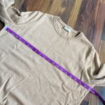 WoolOvers Merino Wool Cashmere Slim Fit Crewneck Sweater Camel Brown Size Large Tan Photo 4