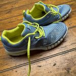 Ahnu yoga‎ sport athletic shoes blue and green/yellow size 8 women Photo 0