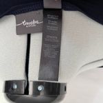 Travelers Chicos Keyhole Dress Sz 3/16 Navy Flutter Sleeve Midi Office Travel Blue Photo 9