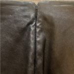 Skaist Taylor Dark Brown Lamb Leather Pencil Skirt Black Size 4 Photo 3